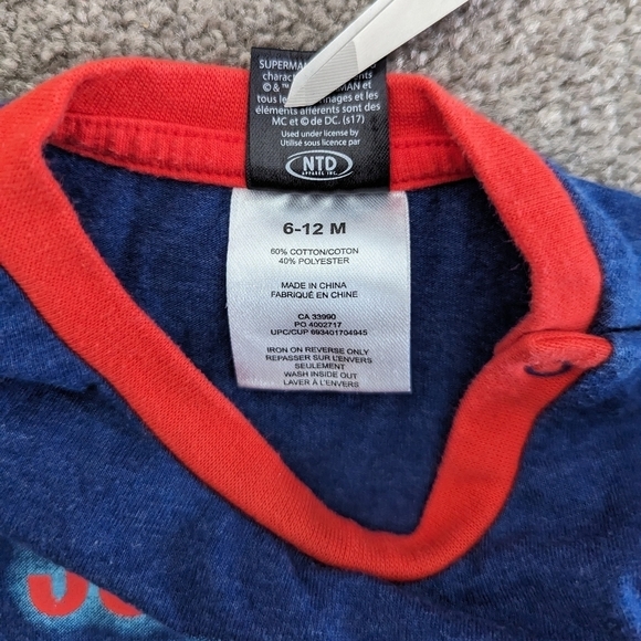 Superman romper 6-12 months cotton - Picture 3 of 4